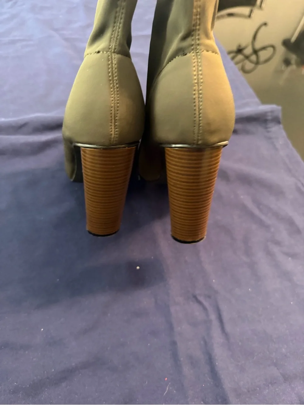 Cape Robbin Olive Pointed Toe Sock Booties